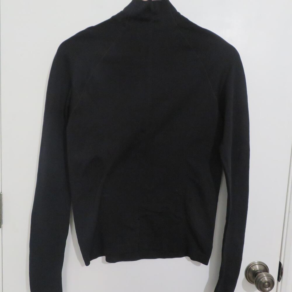 Athleta Womens Black Long Sleeve 1/4 Zip Sweatshirt - Picture 2 of 6